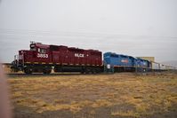 Boise Air Terminal/gowen Fld Airport (BOI) - The train comes on the airport again, but using three engines this time. Heavy stuff. - by Gerald Howard