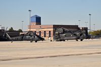 Boise Air Terminal/gowen Fld Airport (BOI) - An MH-60L & MH-47G from the U.S. Army 160th Special Operations Aviation Regiment (SOAR)
“Night Stalkers” 4th BN, Joint Base Lewis-McChord, WA.
 - by Gerald Howard