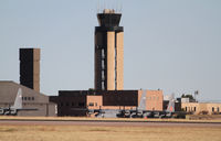 City Of Colorado Springs Municipal Airport (COS) - the control tower, Petersen AFB - by olivier Cortot