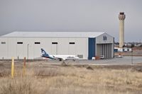 Boise Air Terminal/gowen Fld Airport (BOI) - Aircraft awaiting maintenance at Skywest hangar. - by Gerald Howard