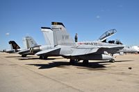 Boise Air Terminal/gowen Fld Airport (BOI) - F/A-18s from VMFA(AW)-224 Fighting Bengals, Beauford, SC & VMFA-314 Black Knights, Miramar, CA parked on the north GA ramp. - by Gerald Howard
