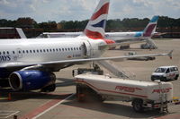 Tegel International Airport (closing in 2011), Berlin Germany (EDDT) - Ramp at Gate 13, Berlin Tegel. - by moxy