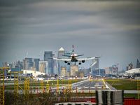 London City Airport, London, England United Kingdom (EGLC) - British Airways airliner coming in to land at London City Airport - by Yellow 14 Photography