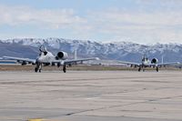 Boise Air Terminal/gowen Fld Airport (BOI) - Taxiing on Bravo. 190th Fighter Sq., Idaho ANG. - by Gerald Howard