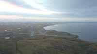 Cold Bay Airport (CDB) - Runway 8-26 and 33-15 in foreground at Cold Bay, Alaska. PACD - by Aaron Gregory Merculief