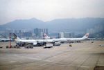 Kai Tak Airport (closed 1998), Kowloon Hong Kong (VHHX) - Sacn of a photo landing at Kai Tak 02.93 - by PhilR