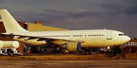 Brussels Airport, Brussels / Zaventem   Belgium (EBBR) - A310 on  SABENA Technics ramp '90s slide scan - by Joannes Van mierlo