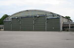 EKVL Airport - Hangar 6 at the former Vaerloese Air Base in Denmark. This hangar was built in 1942 and was used by German Luftwaffe 1942-1945. 1946-2008 used by Danish Air Force for major aircraft overhauls. Today the hangar is used as a film studio. - by Jan Lundsteen-Jensen