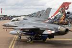 RAF Fairford Airport, Fairford, England United Kingdom (EGVA) - F-16 lineup at the Royal International Air Tattoo 2024 - by Roberto Cassar