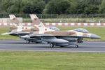 RAF Fairford Airport, Fairford, England United Kingdom (EGVA) - Royal Moroccan Air Force F-16s Backtracking for departure after the Royal International Air Tattoo 2024 - by Roberto Cassar