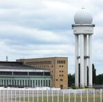 Tempelhof International Airport (closed) - airside view of the radar-tower of the former Tempelhof airport - by Ingo Warnecke