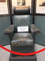 Woodford Aerodrome Airport, Stockport, England United Kingdom (EGCD) - Winston Churchills Chair from Avro York, LV633 Ascalon at the Avro Aviation Heritage Museum - by Chris Hall