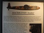 Woodford Aerodrome Airport, Stockport, England United Kingdom (EGCD) - LV633 Avro York information board at the Avro Aviation Heritage Museum - by Chris Hall
