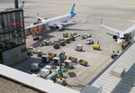 Berlin Brandenburg International Airport, Berlin Germany (EDDB) - apron, service vehicles and boarding bridge at BER airport - by Ingo Warnecke