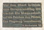 Berlin Brandenburg International Airport, Berlin Germany (EDDB) - plaque of the sculpture by K. Biederbick at BER airport - by iwarnecke