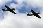 Sleap Airfield Airport, Shrewsbury, England United Kingdom (EGCV) - Hawker Hurricanes at Sleapkosh 2024 - by Chris Hall