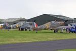 Sleap Airfield Airport, Shrewsbury, England United Kingdom (EGCV) - Hawker Hurricanes at Sleapkosh 2024 - by Chris Hall