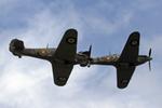 Sleap Airfield Airport, Shrewsbury, England United Kingdom (EGCV) - Hawker Hurricanes at Sleapkosh 2024 - by Chris Hall