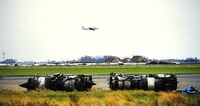 Ostend-Bruges International Airport - Spare engines storage - by Joannes Van Mierlo
