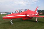 Wickenby Aerodrome Airport, Lincoln, England United Kingdom (EGNW) - Full size model of BAe Hawk T1 painted as Red Arrow XX227 - by Chris Hall