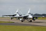 RAF Waddington Airport, Waddington, England United Kingdom (EGXW) - Royal Canadian Air Force McDonnell Douglas CF-188 Hornet, Cobra Warrior 2025. RAF Waddington - by Chris Hall