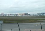 Toulouse Airport, Blagnac Airport France (LFBO) - looking from the terminal across apron / runways towards the Airbus facilities at Toulouse-Blagnac airport - by Ingo Warnecke