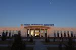 Nukus Airport - Full moon over the small airport in Nukus - by MichaLueck